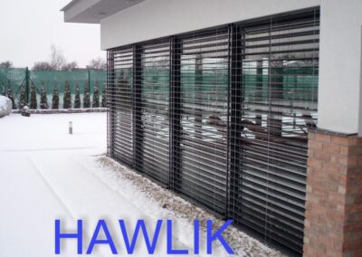 Mezi skelní žaluzie